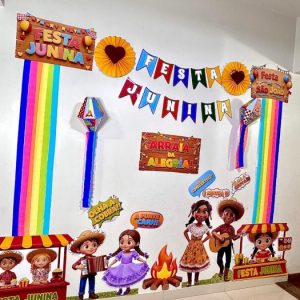 Painel de Festa Junina - Arraiá da Alegria