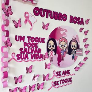 Painel Outubro Rosa: A Beleza do Cuidado e da Prevenção